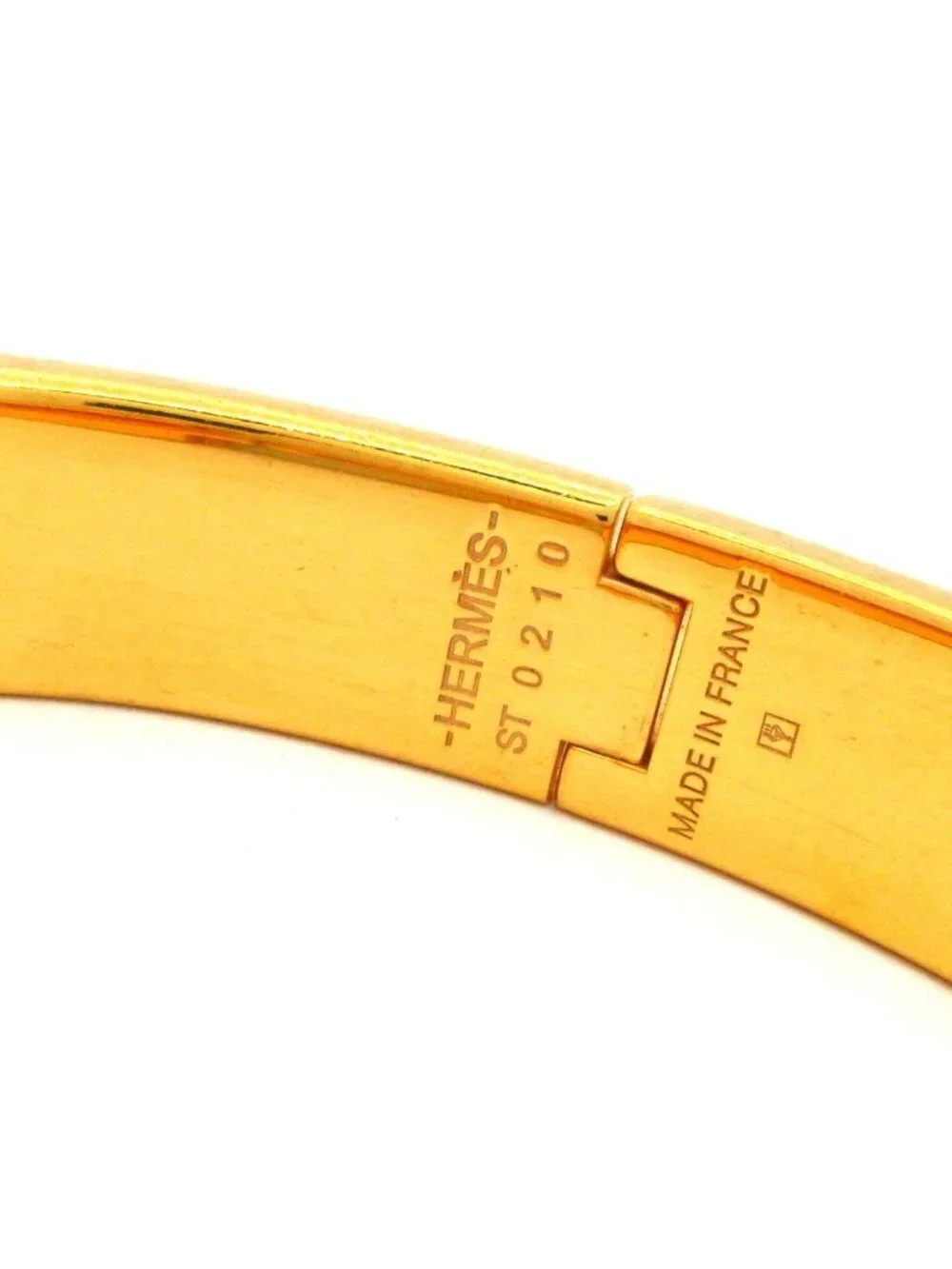 Hermes Bangle Click Gold Light Blue Bracelet